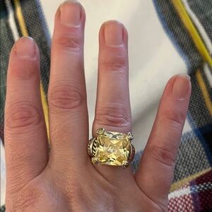 Elegant Gold and Silver Women's Ring